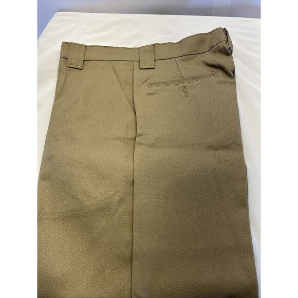 Red Kap Work Pants Tan Khaki Pockets Straight Flat Front 32x30 New w/Tags - Picture 4 of 6